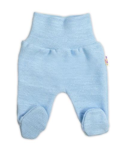 Pletené kojenecké polodupačky Hand Made, Baby Nellys, světle modré
