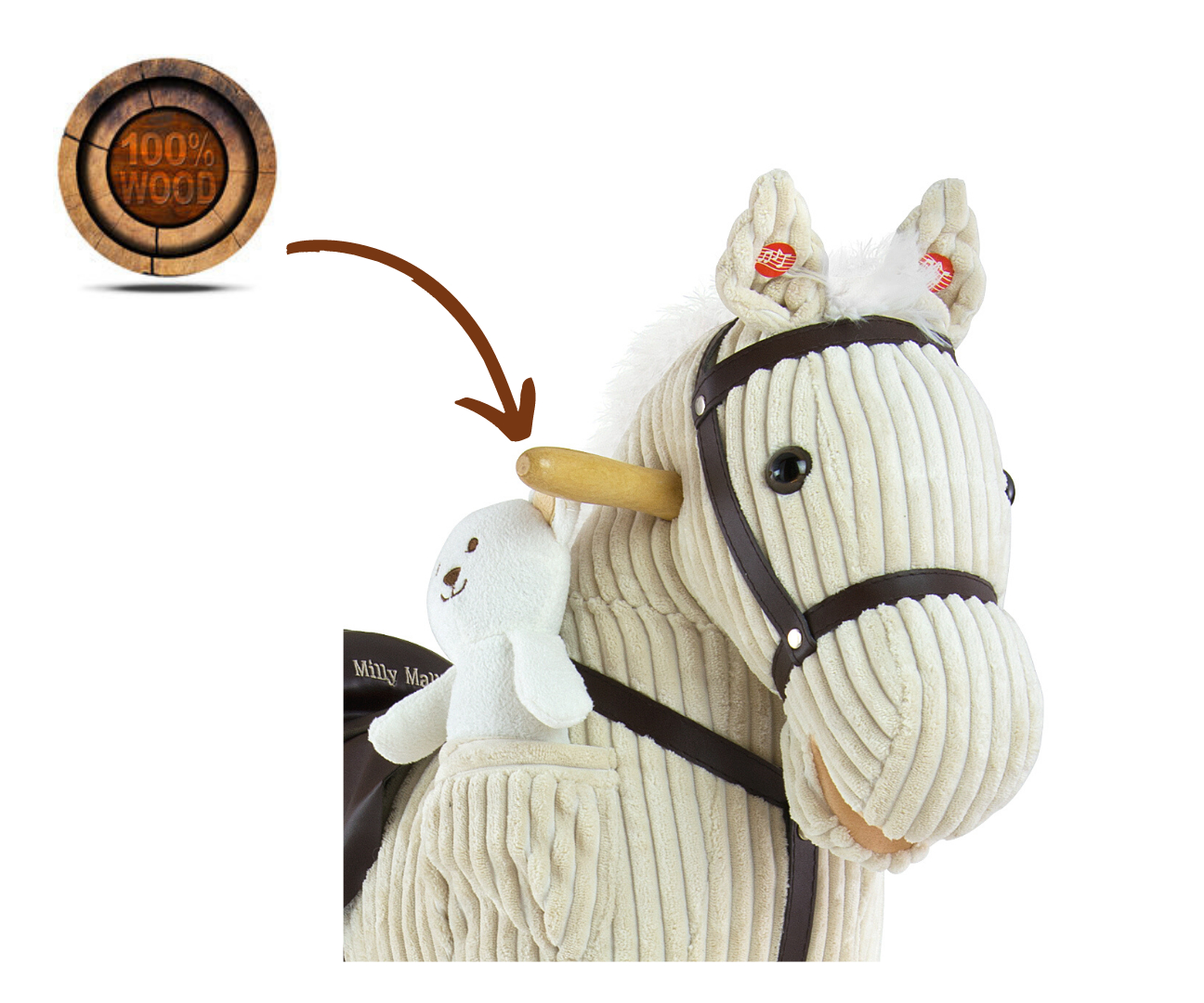 Hojdací koník Pony Luna – Milly Mally
