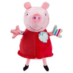Zmyslová edukačná hračka PEPPAPIG, plyšová, 12,5 cm, červená (3)