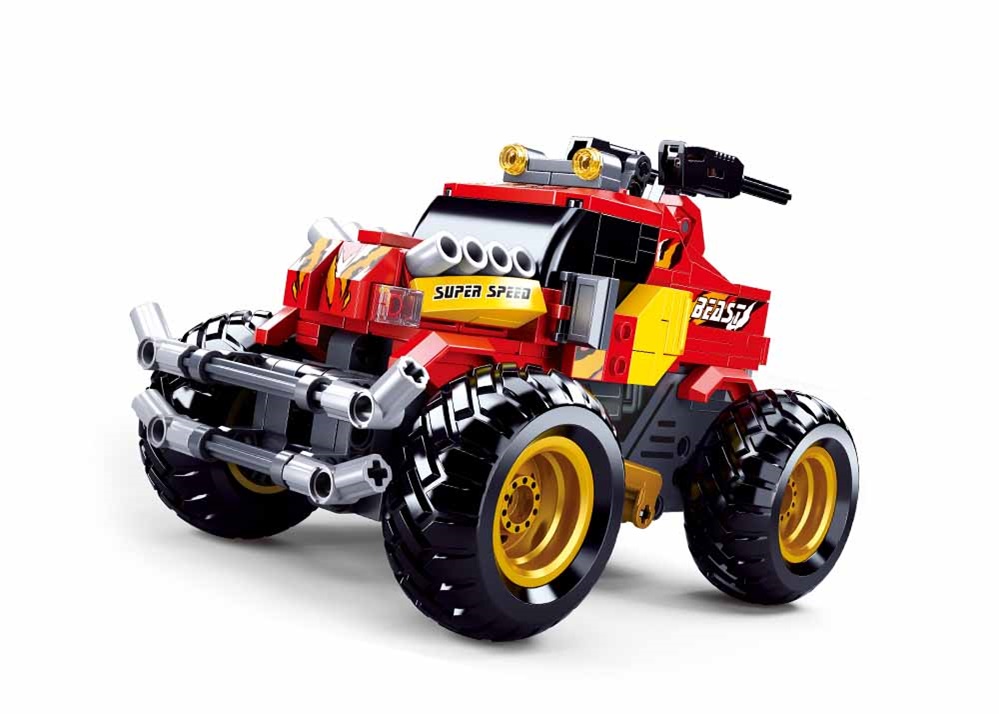 Sluban Power Bricks M38-B0991 RC Červený Off Road na diaľkové ovládanie