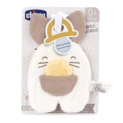 CHICCO My Sweet Doudou záves na cumlík, Králik 0m+ – senzorická plyšová hračka, béžová (2)