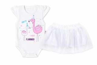 2D sada - body s krátkym rukávom Flaming + tutu suknička, veľ. 80 (3)