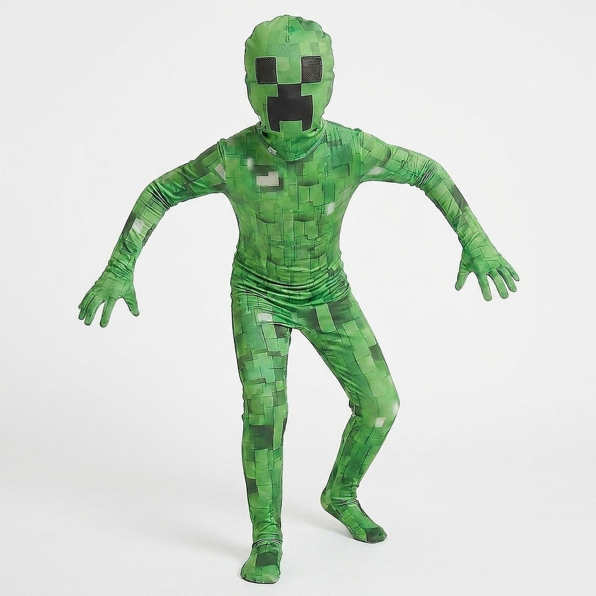 Detský kostým Minecraft Creeper Premium s maskou 110-122 M