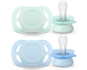 Philips Avent Cumlík Ultra Štart 0–2m – 2 ks so sterilizačným puzdrom, blue