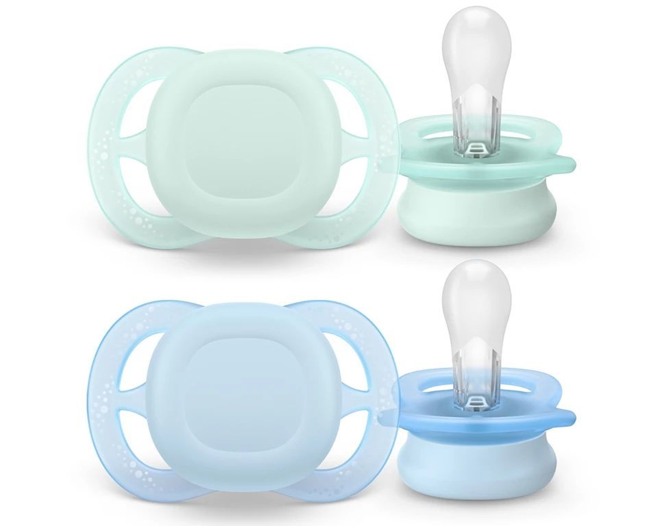 Philips Avent Cumlík Ultra Štart 0–2m – 2 ks so sterilizačným puzdrom, blue