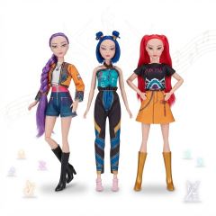Súprava figúrok Demon Hunters K-pop Spievajúce 3ks 30 cm (6)