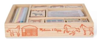 Drevené pečiatky v krabici Melissa&Doug - Horses (2)