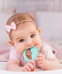 GiliGums Detské hryzátko Crab Bracelet Teether, 3m+, 1 ks, matový (3)