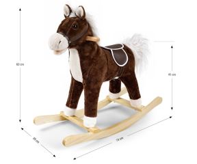 Hojdací kôň Teddy Dark Brown – Milly Mally (6)