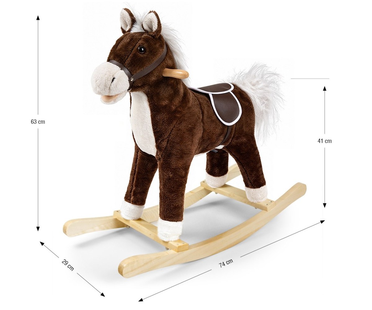 Hojdací kôň Teddy Dark Brown – Milly Mally
