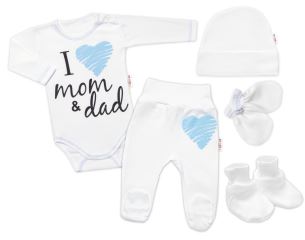 Baby Nellys Súpravička do pôrodnice  I love mom &amp; dad, kluk