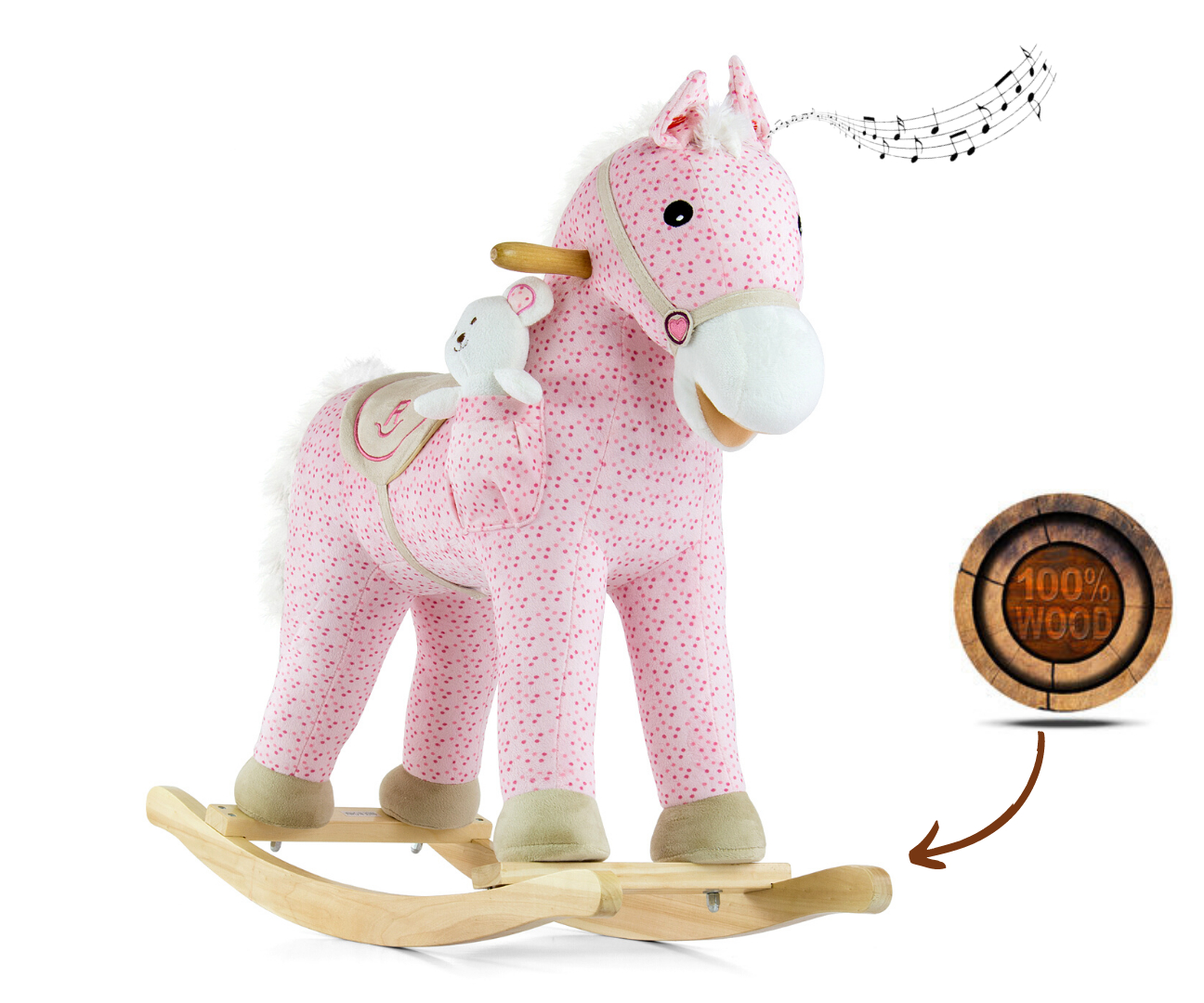 Hojdací koník Pony Pink – Milly Mally
