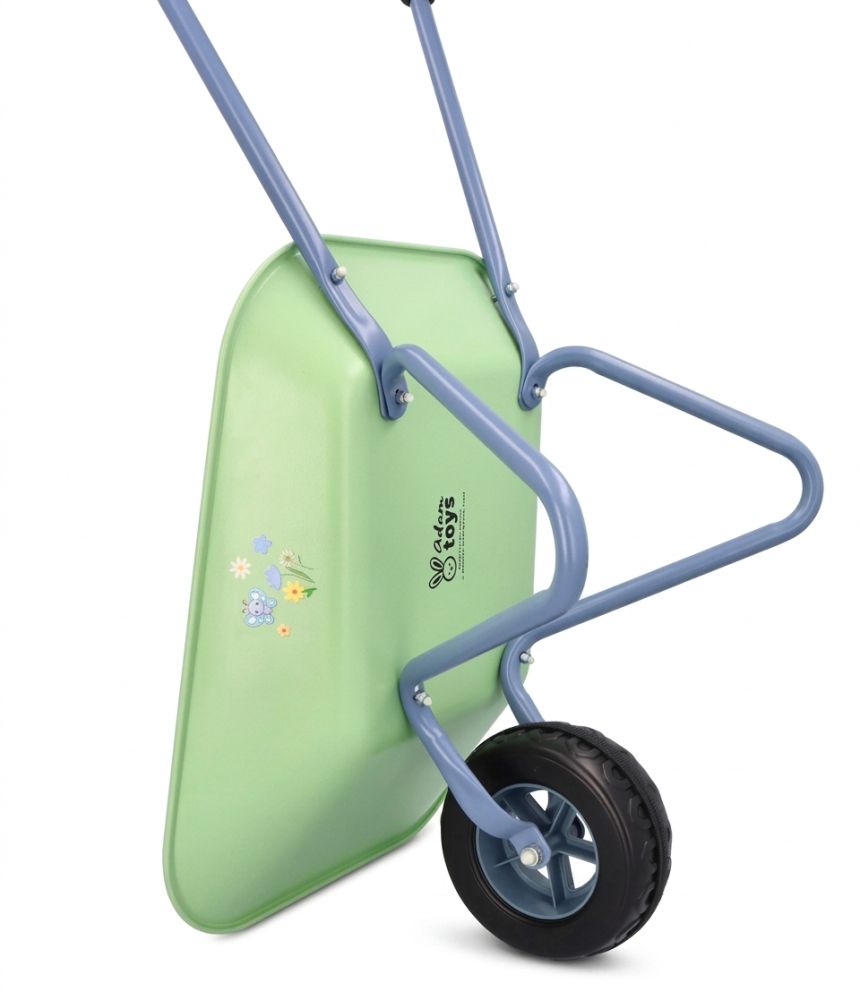 Detské záhradné koliesko Adam Toys, zelené, 3+