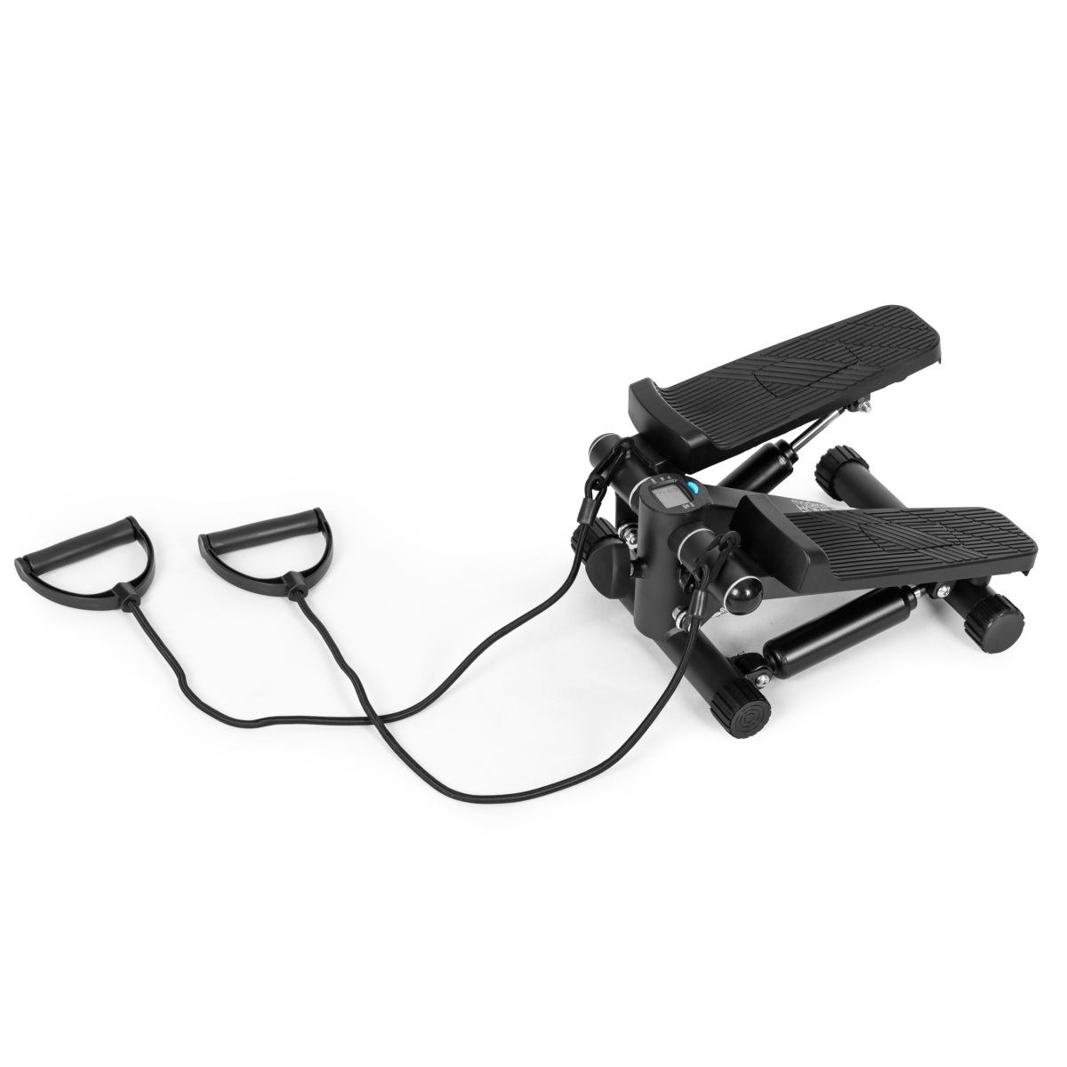 Fitness stepper s expandérmi na domáce cvičenie, s počítadlom a displejom