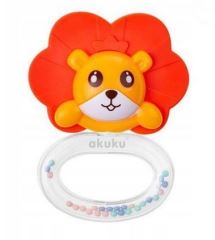 Akuku Hrkálka Lev - oranžový Akuku Hrkálka Lev - oranžový