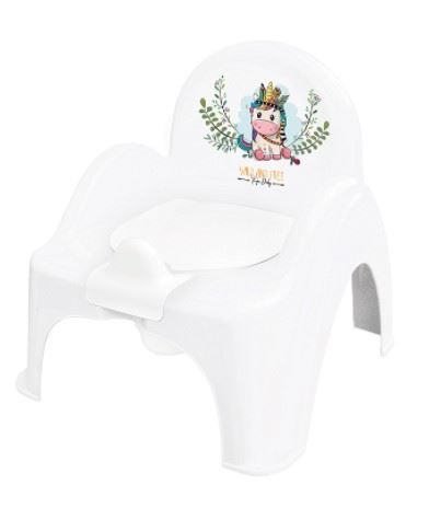 Tega Baby Nočník / stolička Jednorožec  - biely