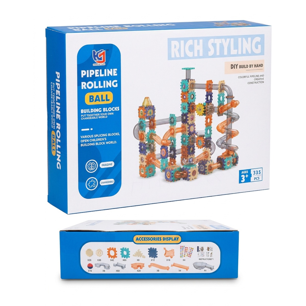 Veľká guľôčková dráha Fun marble run 334ks