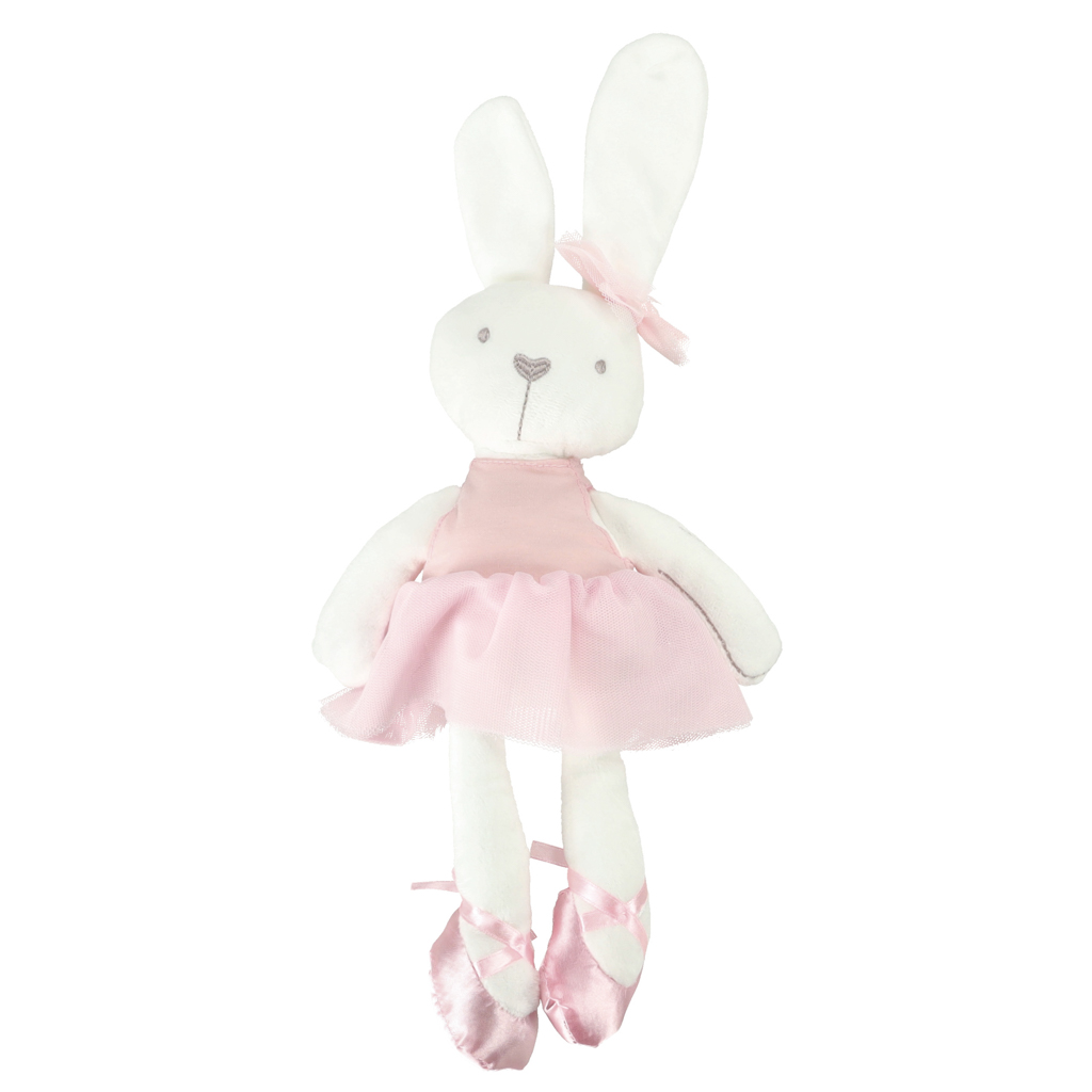 Plyšový maznáčik pre deti Bunny Love, ružový, 46 cm