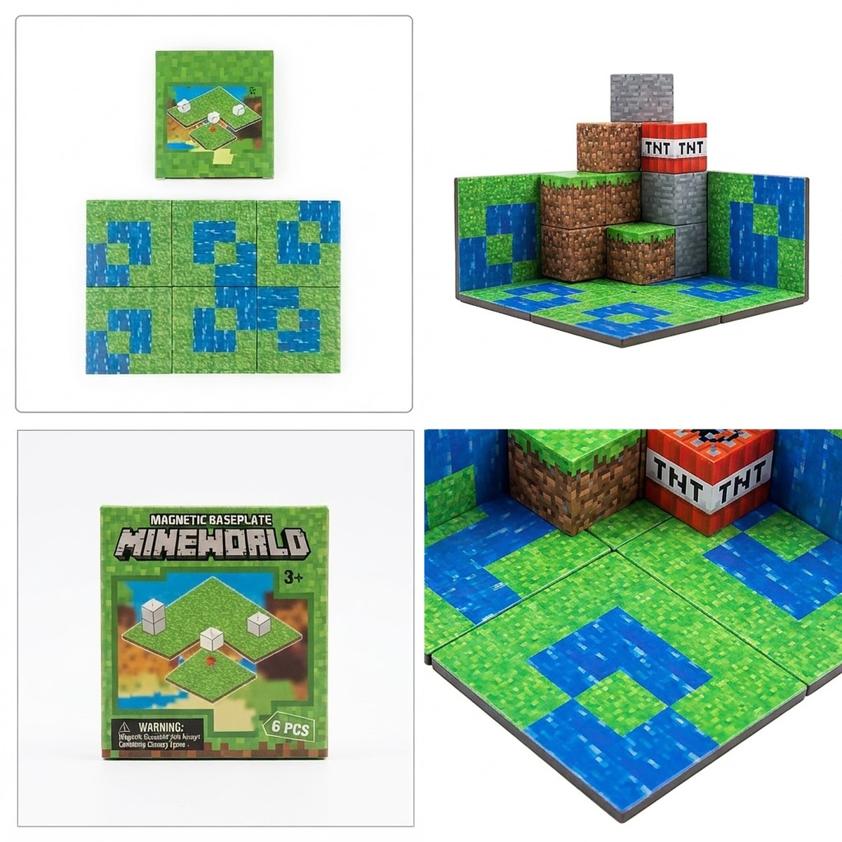 Podložka pre magnetické stavebnice Minecraft Natural 24x16cm