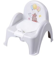 Tega Baby Nočník / stolička Medvedík  - sivý