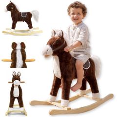 Hojdací kôň Teddy Dark Brown – Milly Mally (7)
