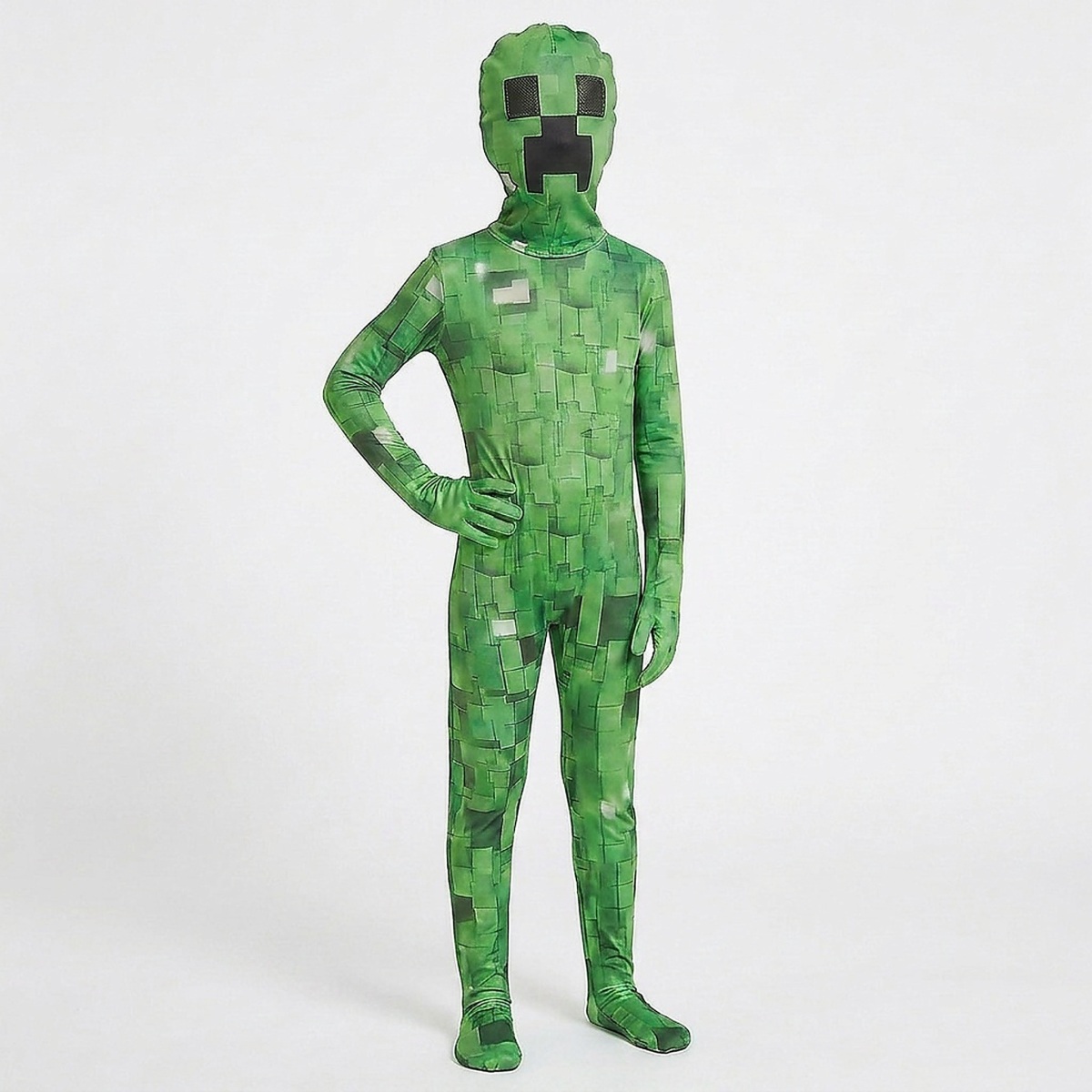 Detský kostým Minecraft Creeper Premium s maskou 122-134 L