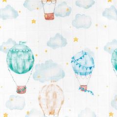 Bambusová plienka 75x75cm, lux, Balóny (2)