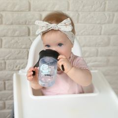 Nevylievajúci hrnček s úchytmi, I love my Daddy 240 ml, čierna (574870)