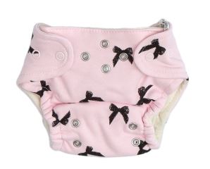 Mamatti Látková plenka EKO sada - kalhotky + 2 x plenka, vel. 3 - 8 kg, Bow