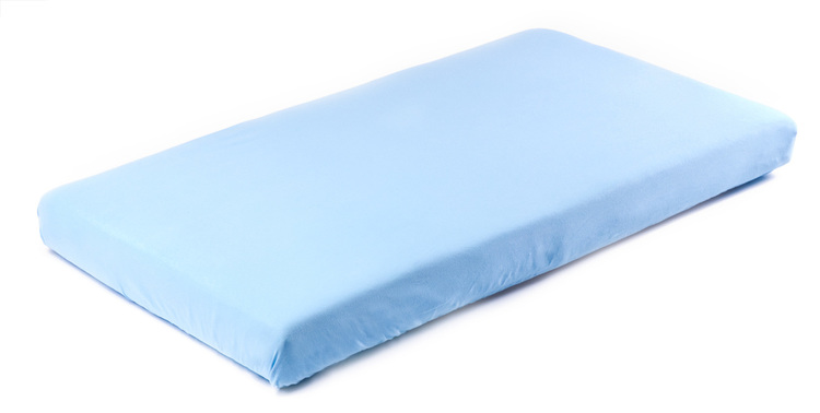Jersey prestieradlo, modré, 160×80 cm, Sensillo