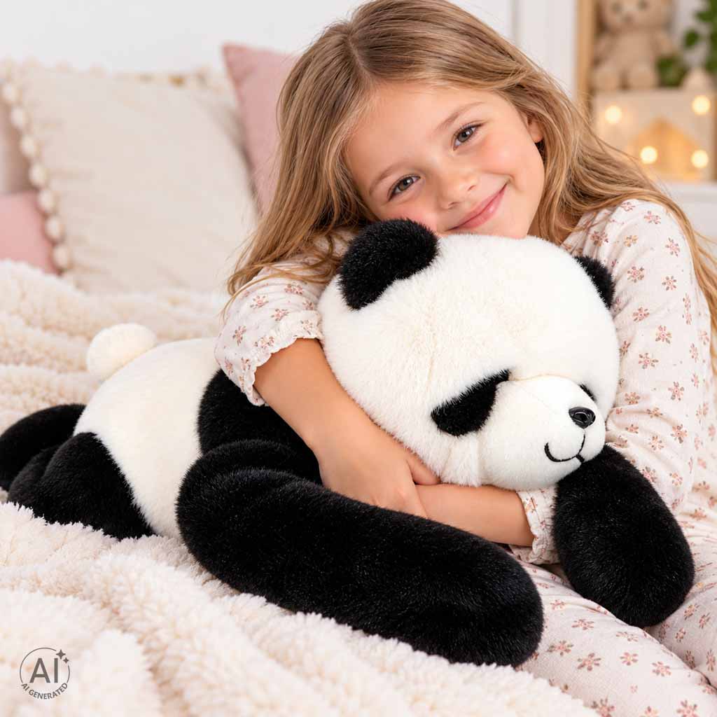 Záťažová plyšová panda 1 kg – záťažové labky, 60 cm, 3+